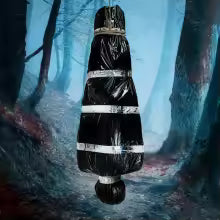 Cadavre suspendu 150 cm – Décoration d’Halloween réaliste pour maison hantée