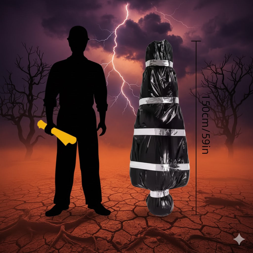 Cadavre suspendu 150 cm – Décoration d’Halloween réaliste pour maison hantée