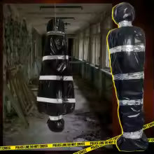 Cadavre suspendu 150 cm – Décoration d’Halloween réaliste pour maison hantée