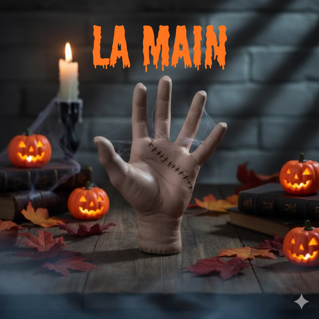 Fausse Main Décorative Halloween Réaliste – Effet Sang et Peau Déchirée Ultra Réaliste
