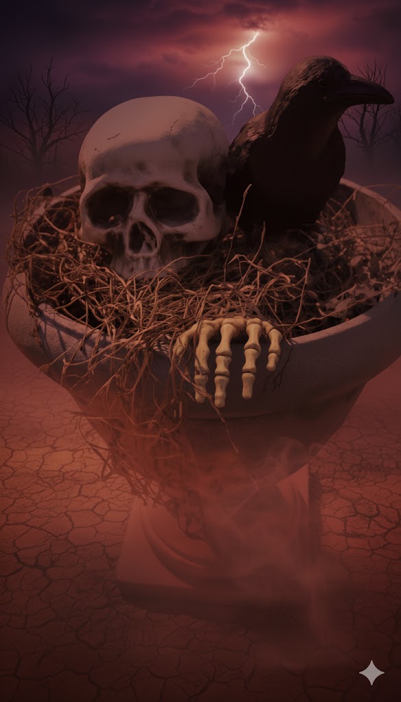 Squelette Halloween à Planter – Crâne et Bras Réalistes